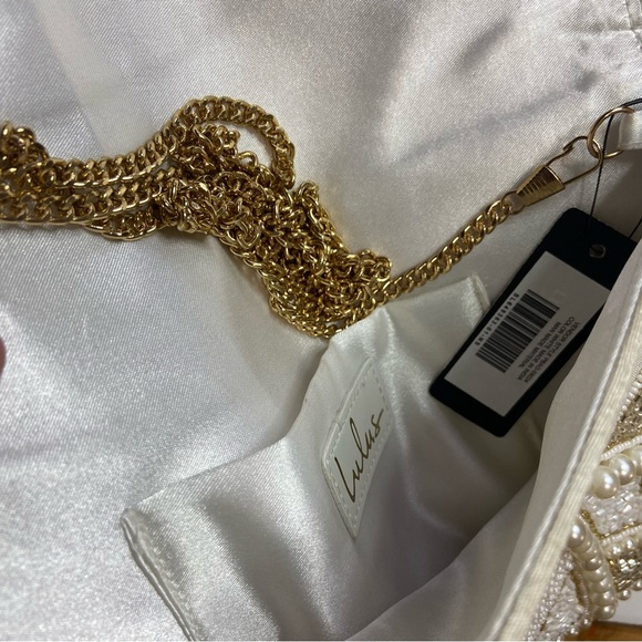 Lulus Piece of Love White Multi Beaded Clutch - Picture 10 of 11